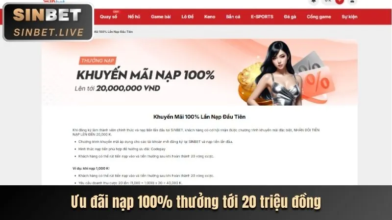 Hoàn trả không giới hạn EUBET Casino